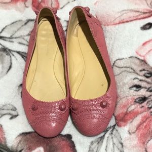 Balenciaga Leather Pink Ballet Flats